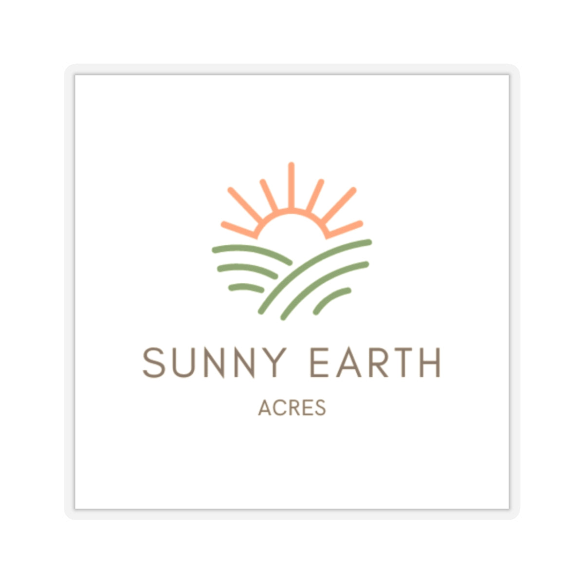 Sunny Earth Acres Sticker
