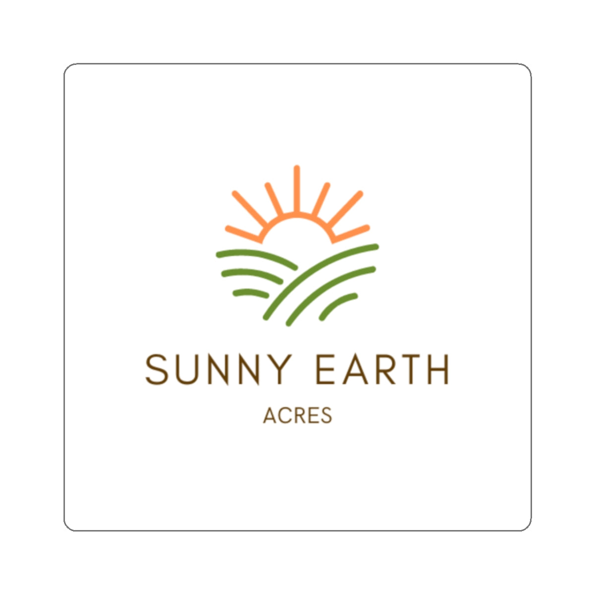 Sunny Earth Acres Sticker
