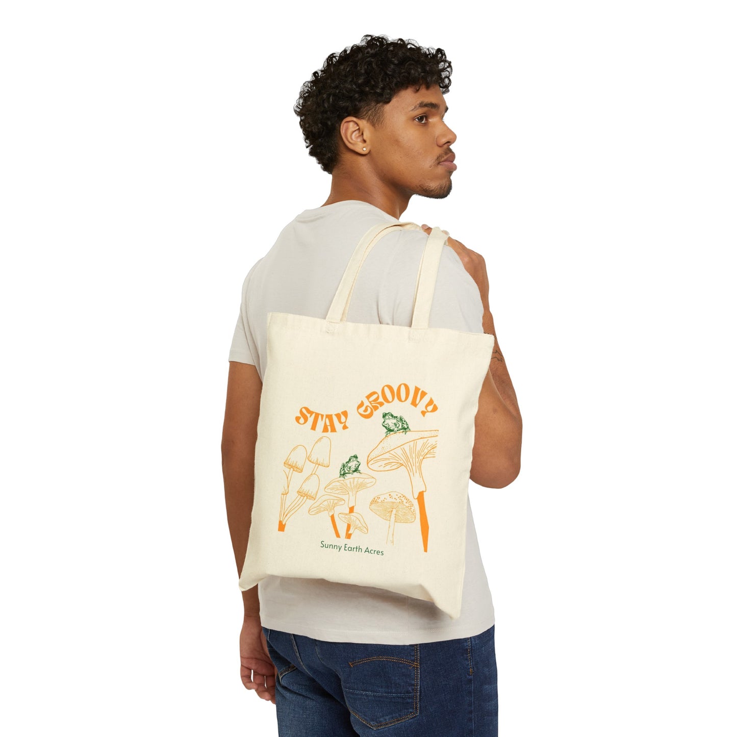 Stay Groovy Canvas Tote